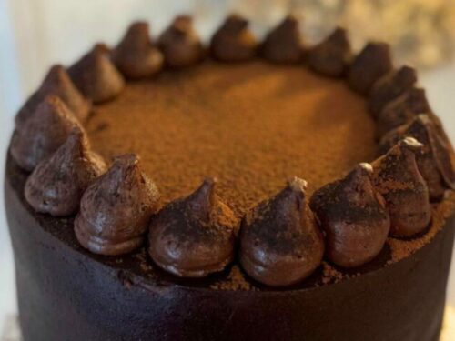 “No Design” Chocolate covered Cake